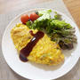 カキ菜のオムレツ