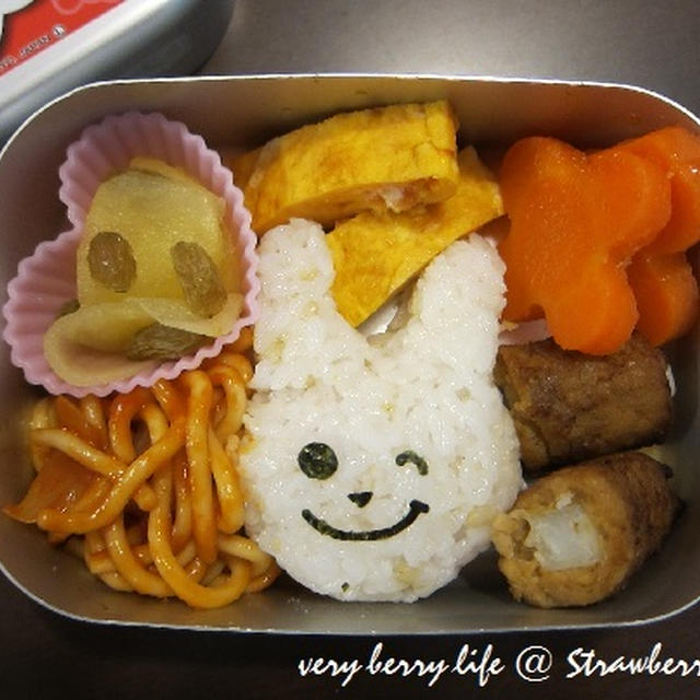 うさぎ＆パンダ弁当♪