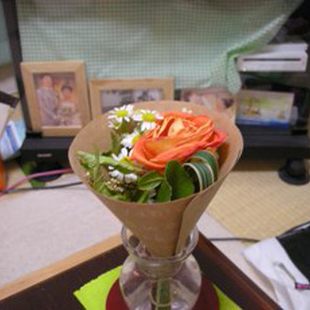 花のある食事