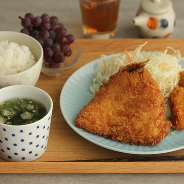 何も作らず完成させるアジフライ献立（夜ごはん作りに追われないってステキ）