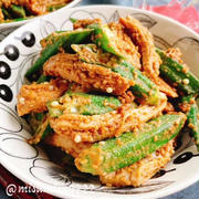 茹で鶏胸肉とオクラの胡麻和え(動画レシピ)/Boiled chicken okra with sesame