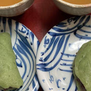 母と作る草餅