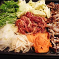 野菜もたっぷり摂れる韓国すき焼きは簡単でいいね♪