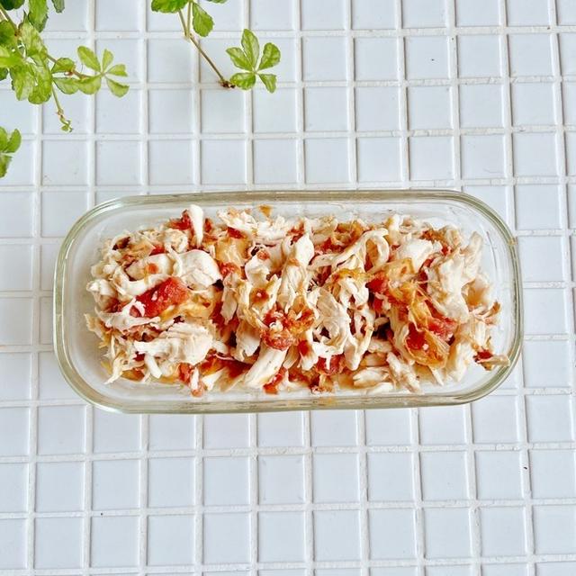 クセになるさっぱり味！簡単作り置き「ささみの梅おかか和え」