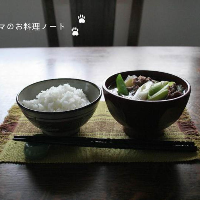 和食朝ごはんの最も簡単な形～ご飯とお味噌汁