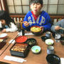 【ガパオと生春巻のランチです～！！】...あんちゃん黄身から食べて、折り畳んで白身...