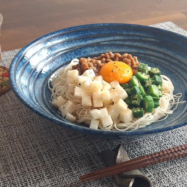 クレイジーソルトでねばねばそうめん