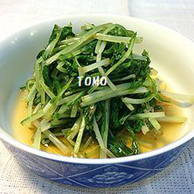 ほっこりおかず♪「水菜の煮浸し〜柚子胡椒風味〜」と「揚げないチキンナゲット」