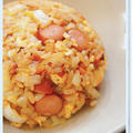 【 キャベツ＆チーズ炒飯。】