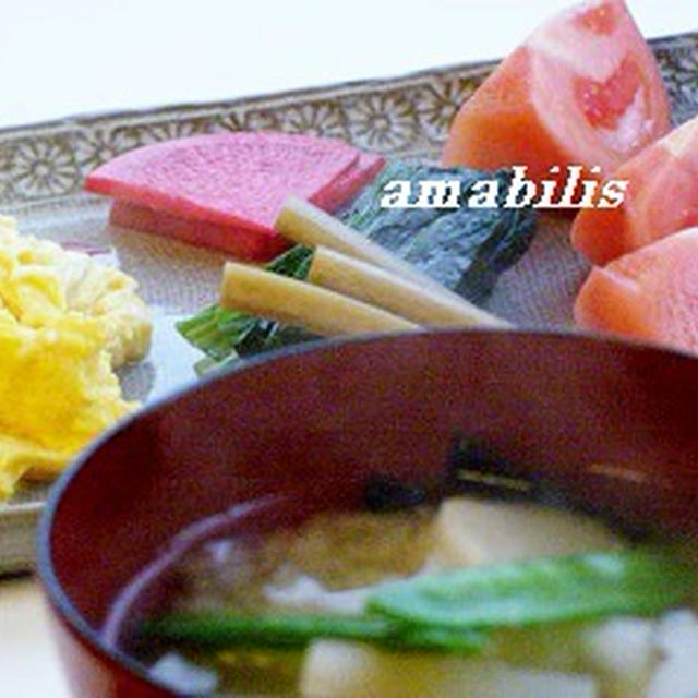 玉子と野菜の定食