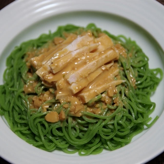 棒々鶏冷麺 と 春巻き