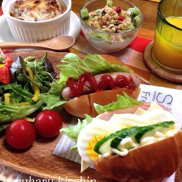 ロールパンde朝ごはん♡〜練習着の洗濯…