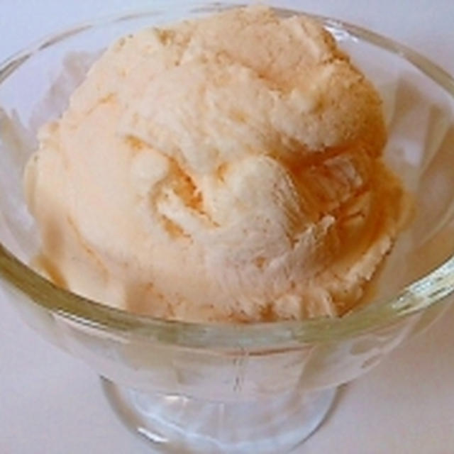 アイスクリームメーカーとミキサーの簡単アイス