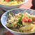 天ぷら釜玉うどん☆明太子添え♪