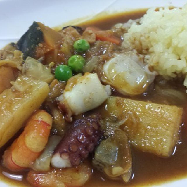 野菜ごろごろタコカレー