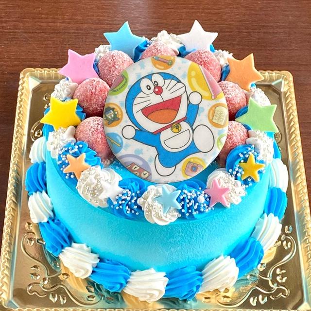 【ドラえもんケーキ】ドラちゃんカラーで鮮やかに可愛く☆