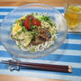 色々トッピングして。。。具だくさんぶっかけ素麺