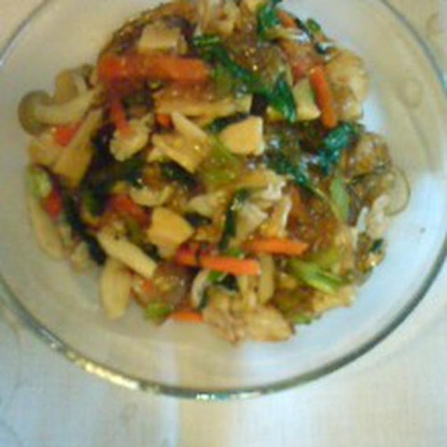 豚肉と春雨の野菜炒め