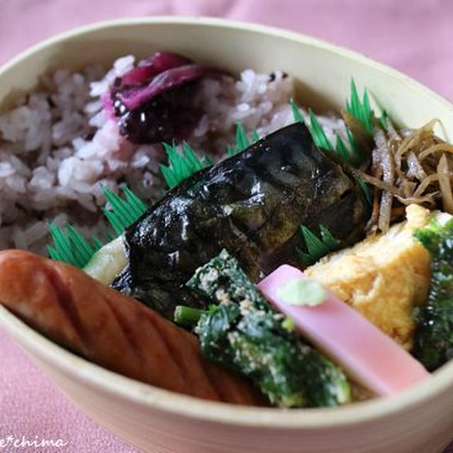 塩鯖弁当といくら醤油漬け＆明太マヨおにぎり弁