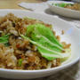 納豆と白菜のチャーハン　ガーリック風味