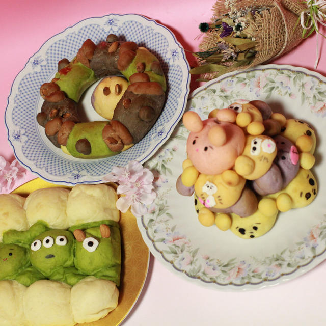 3月28日　タワーオブぷーさんの親子ちぎりパン