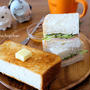 厚切りミルクパンを2種の味で　時短朝ごはん
