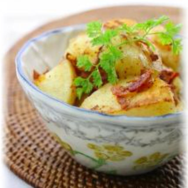 焼きじゃがサラダ。　と献立。