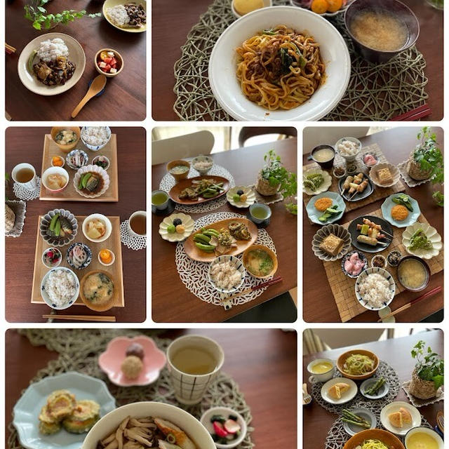 日持ちおかず作りと井上家のお昼ごはん1週間分、晩ごはんの献立振り返り