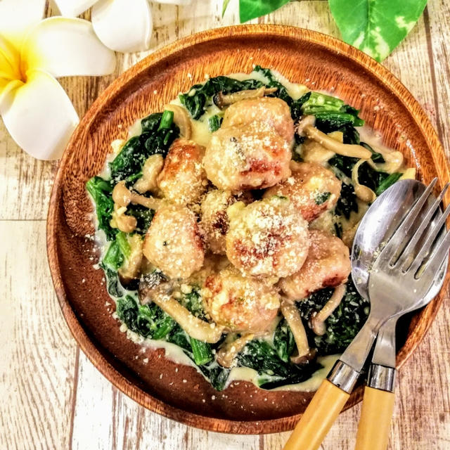 ♪チーズがとろける！肉団子のクリーム煮♪