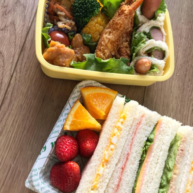 長男・食べてもらえなかったサンドイッチ弁当・・・