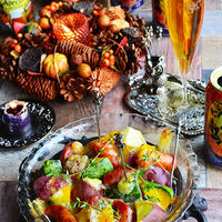 Pumpkin Special　Party!　簡単！秋色♪　かぼちゃ、さつまいも、ビヤソーセージのチーズ焼き　ハロウィン家バル　