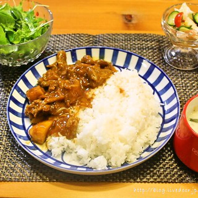 牛すじカレーの献立 By Kermitさん レシピブログ 料理ブログのレシピ満載