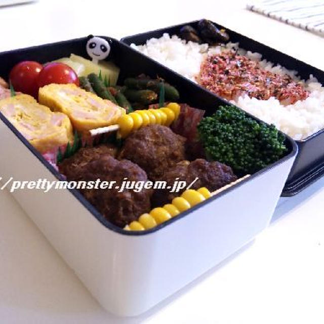 愛妻弁当シリーズ！『甘辛つくね団子弁当☆』