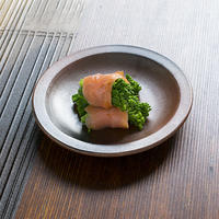 レシピ・春野菜・菜の花（からしあえ）のスモークサーモン巻き・再掲載