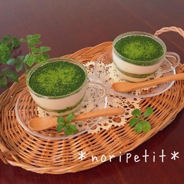 生クリなし♪簡単ヘルシー美味しい♡豆腐抹茶ティラミス♡