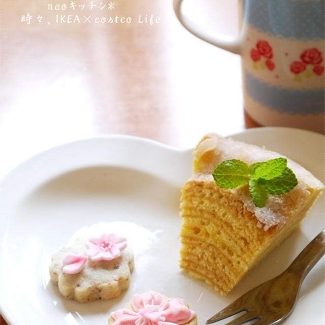桜のアイシングクッキー×ねんりん家deティータイム♪
