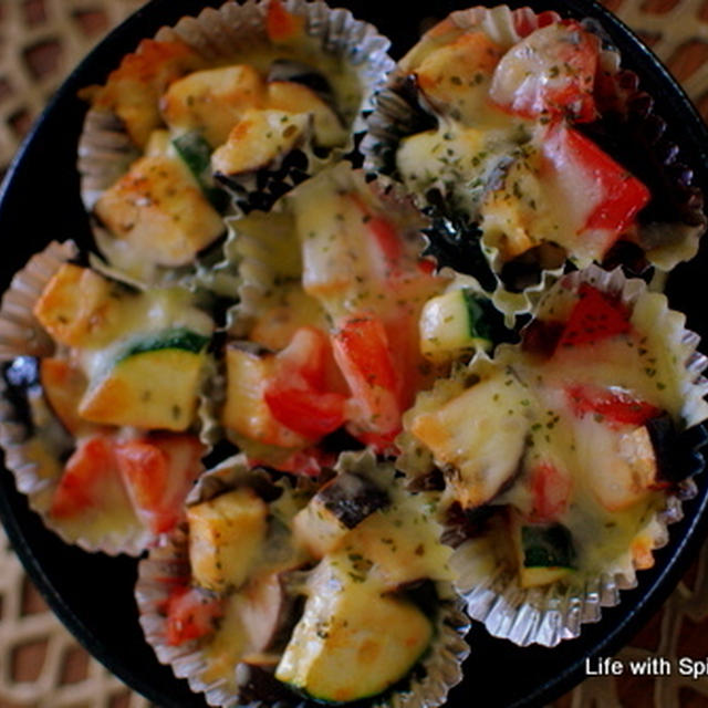 バジルで減塩♪簡単ラタトゥイユ風夏野菜のトマトグリル