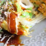 お餅入り！お好み焼き風卵炒め