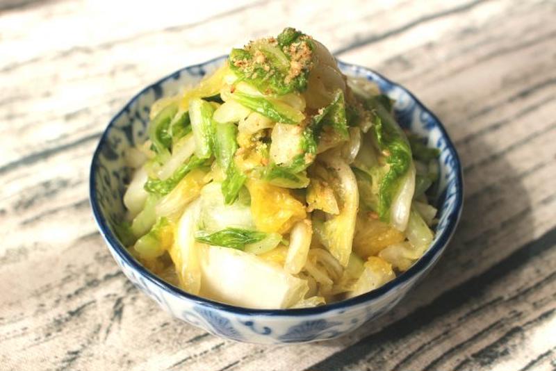 大量消費にもおすすめ日持ちする常備菜。やみつき白菜ナムル