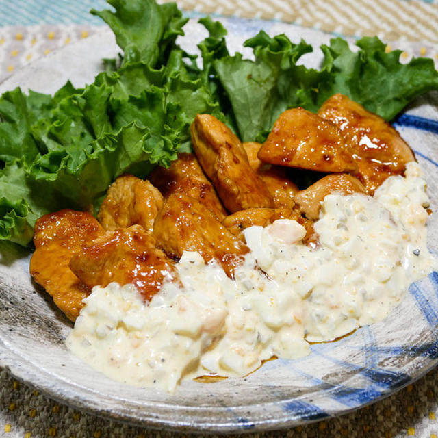 鶏むね肉の南蛮タルタル炒め&「鴨つけそばはやっぱり美味しい」