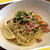 豆苗とウインナーで時短パスタ☆（「マ・マー　早ゆでパスタ」使用）