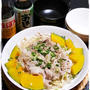 ★豚肉ともやしとかぼちゃのレンジ蒸し★