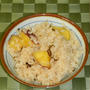 栗より美味い？　さつま芋と塩昆布の炊き込みご飯