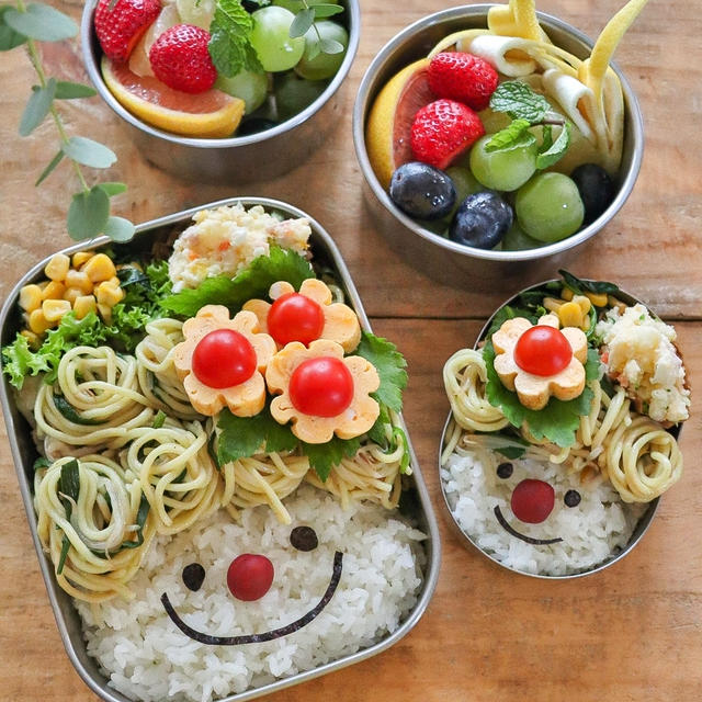 可愛いお弁当を旦那に持たせる嫌がらせ弁当「３０分で作った顔弁」