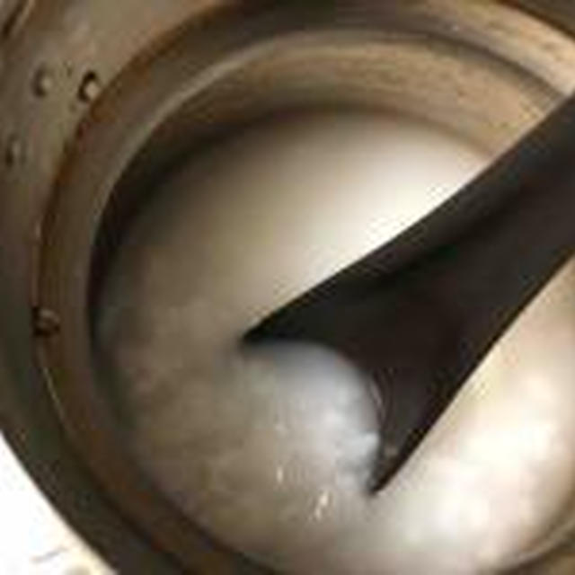 スープジャーでおかゆ作り
