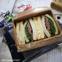 息子の＊サンドイッチ弁当♡【#お弁当#サンドイッチ】