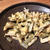 古漬けになってきた大根の皮と茎の塩漬けで漬物ステーキ風に