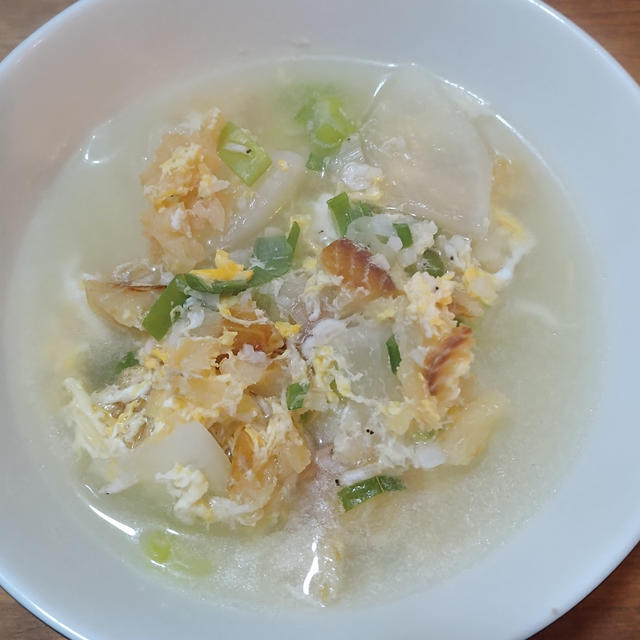 干し魚のスープ～「三食ごはん　山村編」の料理です♪
