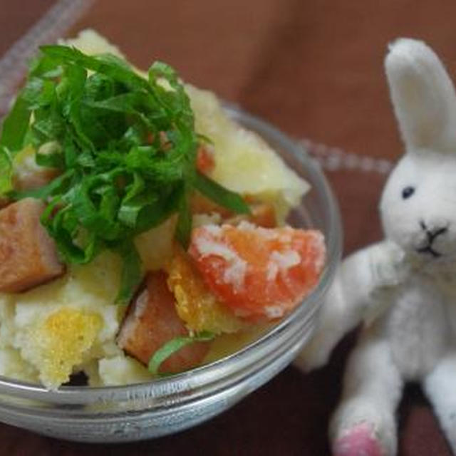 スパムでコクのポテサラ☆　幸せへのジンクス