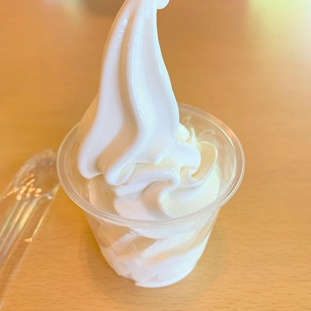 五頭温泉郷　うららの森でヤスダヨーグルトソフトクリーム